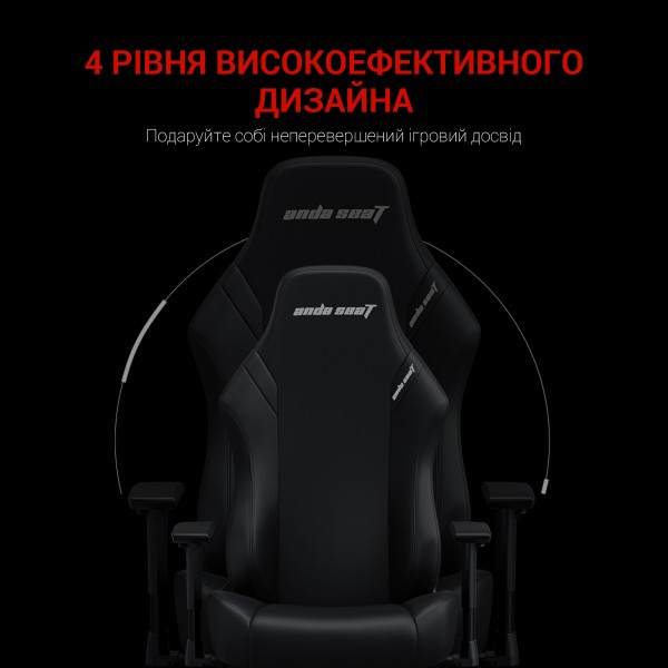 Геймерське крісло Anda Seat Luna Size L Black PVC