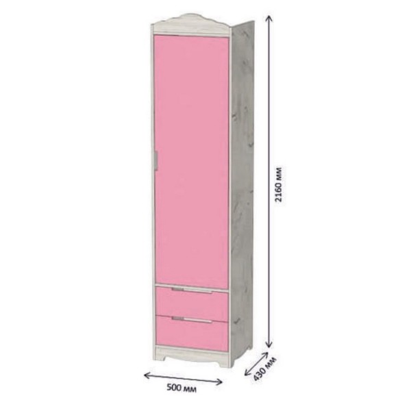 Закритий пенал Італія для вітальні та спальні — замовити онлайн