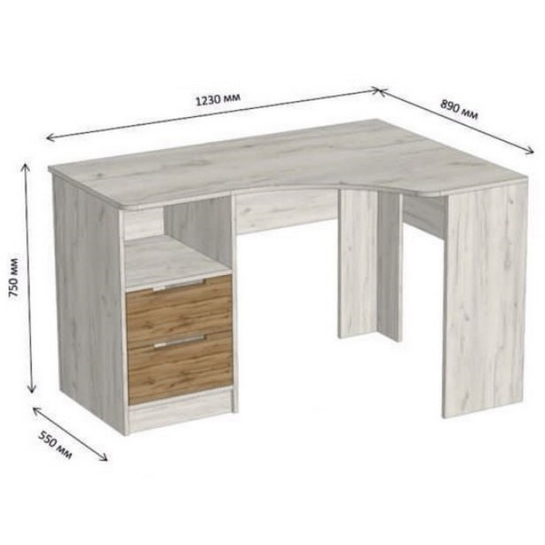 Кутовий стіл Тетріс — сучасний дизайн і зручність для вашого простору