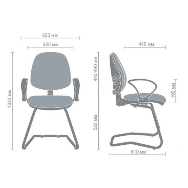 Крісло Поло CF/АМФ-4 – сучасне крісло для офісу та вітальні