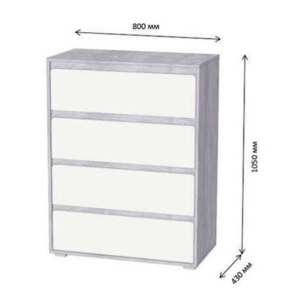 Комод Арт 2 – Стильний та функціональний для вашої спальні