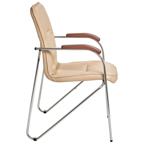 Стілець Самба хром горіх Nappa без канта - Офісний стілець