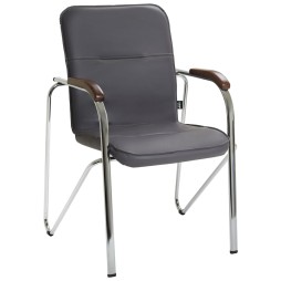 Стілець Самба хром горіх Nappa без канта