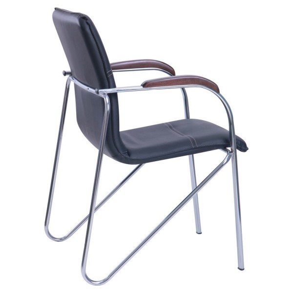 Стілець Самба хром горіх без канта