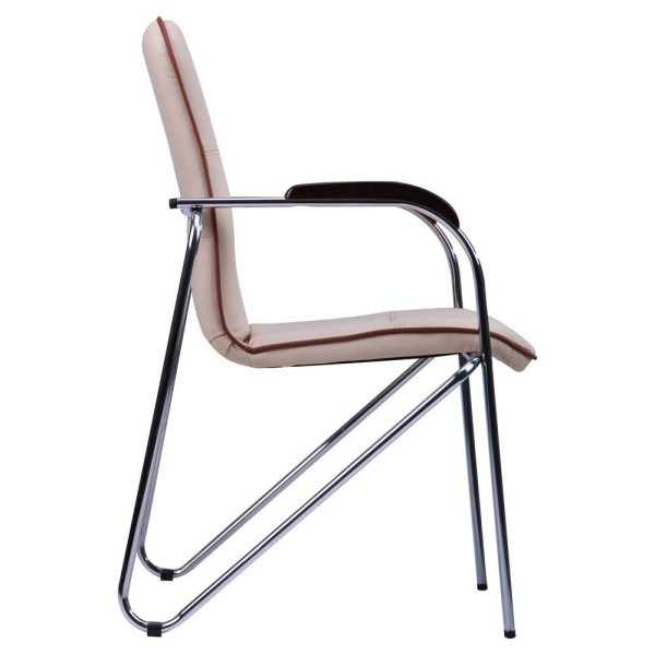 Стілець Самба хром горіх із кантом