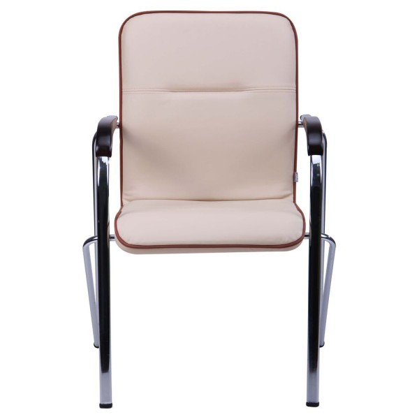 Стілець Самба хром горіх із кантом