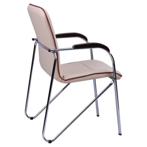 Стілець Самба хром горіх із кантом