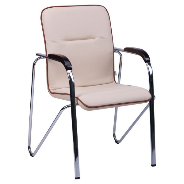 Стілець Самба хром горіх із кантом