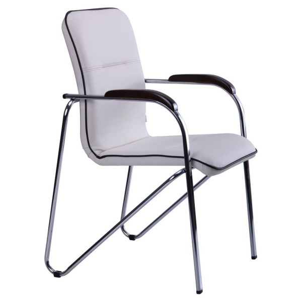 Стілець Самба хром горіх із кантом