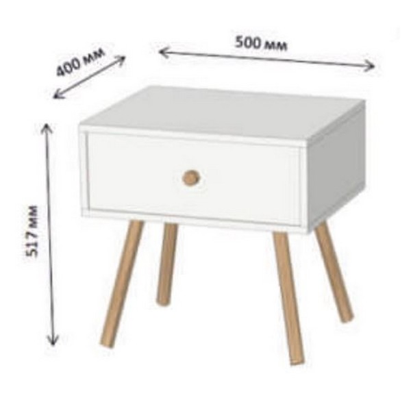 Приліжкова тумба Хюге 4