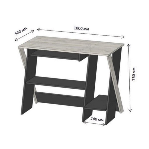 Комп'ютерний стіл СКН-6 – сучасний вибір для вашого офісу