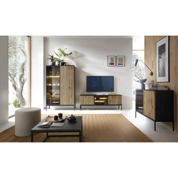 Вітрина висока з підсвіткою Геліос