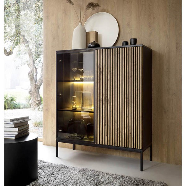 Вітрина низька з підсвіткою Геліос для вашої вітальні