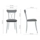 Стілець Флавія хром фан. сп. для кухні та кафе