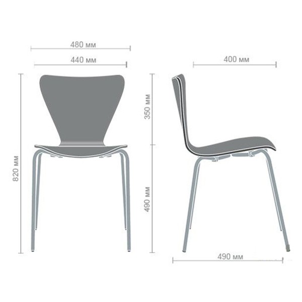 Стілець Левіс хром для кухні та кафе