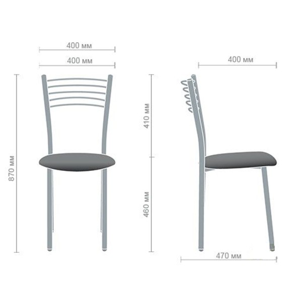 Стілець Олівія чорний – комфорт і стиль для вашої кухні