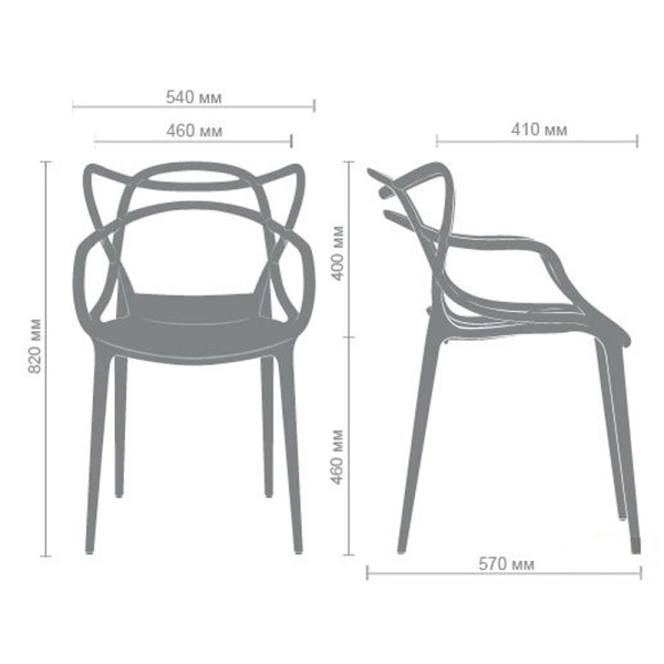 Стілець Viti Пластик - Модний та комфортний стілець для дому і кафе
