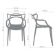 Стілець Viti Пластик - Модний та комфортний стілець для дому і кафе
