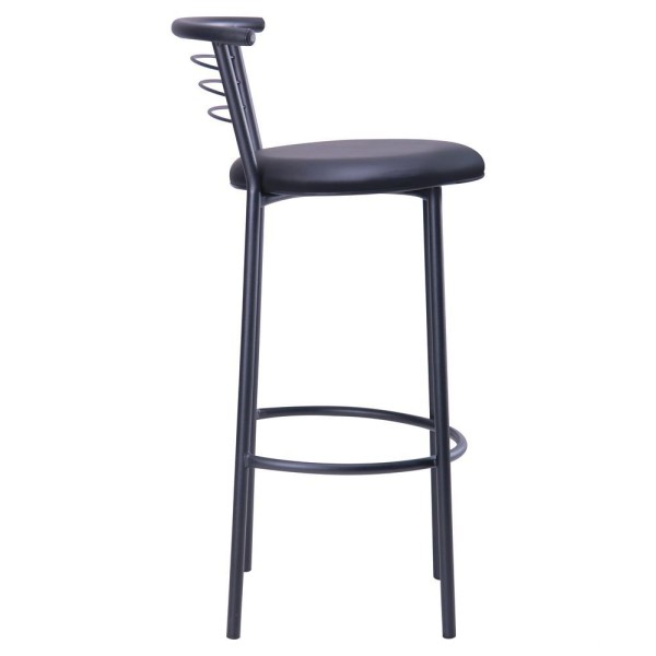 Стілець Маркос Хокер чорний - Сучасний стілець для бару та кухні