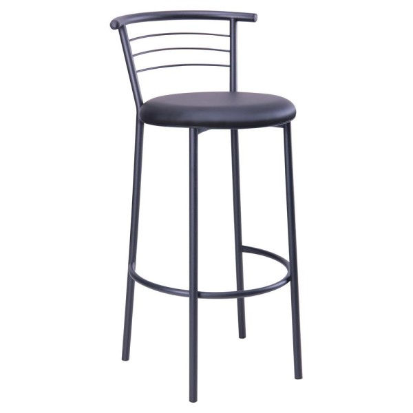 Стілець Маркос Хокер чорний - Сучасний стілець для бару та кухні