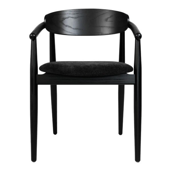 Стілець Mamont semi-soft чорний для кухні та кафе