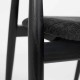 Стілець Mamont semi-soft чорний для кухні та кафе