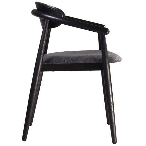 Стілець Mamont semi-soft чорний для кухні та кафе