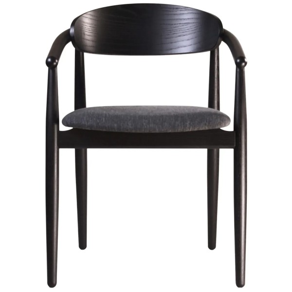 Стілець Mamont semi-soft чорний для кухні та кафе
