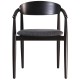 Стілець Mamont semi-soft чорний для кухні та кафе