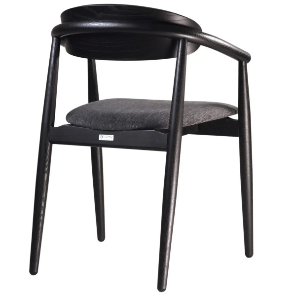 Стілець Mamont semi-soft чорний для кухні та кафе