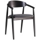 Стілець Mamont semi-soft чорний для кухні та кафе