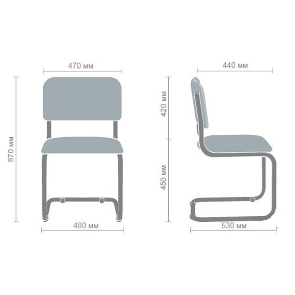 Стілець Сільвія чорний для вашого офісу