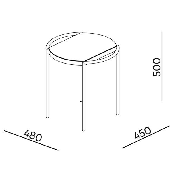 Стіл кавовий Emit S - стильний та зручний для вашої вітальні