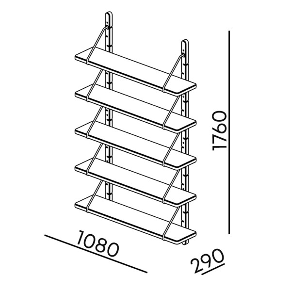 Стелаж Twig m1 4 полиці – Стильні та функціональні меблі для офісу