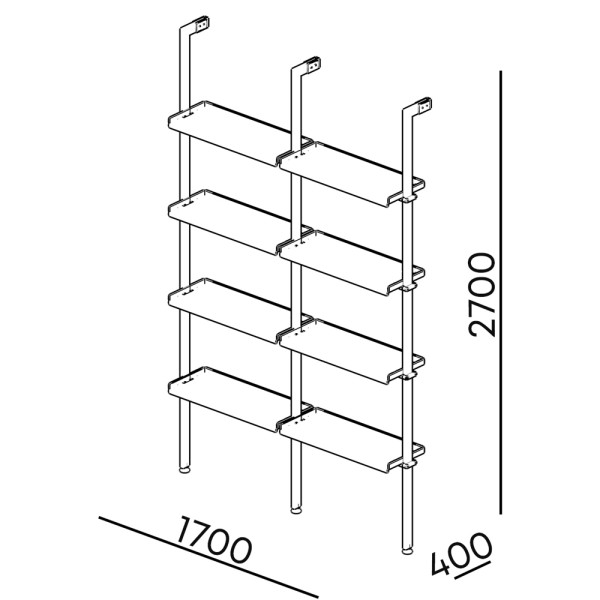 Стелаж Differ 2 – Сучасний стиль та надійність
