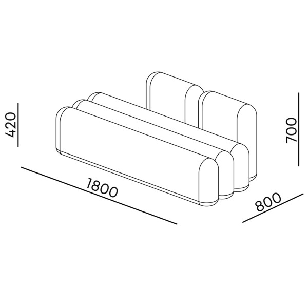 Диван Puffa m12 - Модульний диван для вашої вітальні