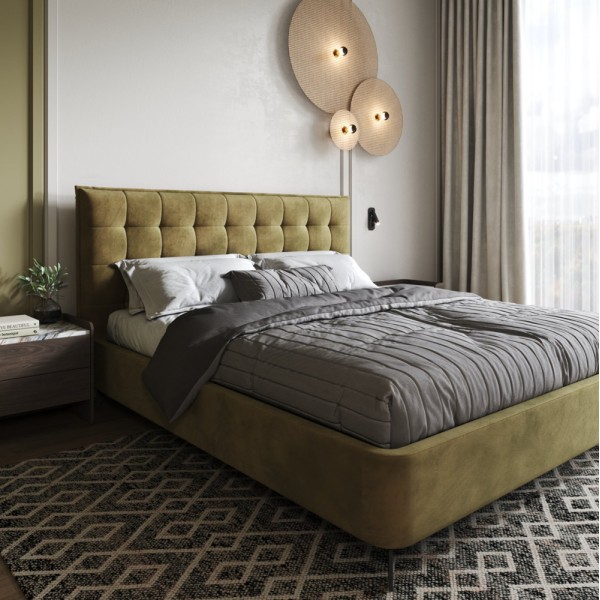 М'яке двоспальне ліжко Моніка - Ваш комфорт та стиль