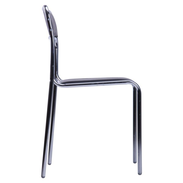 Стілець Аскона Хром Кожзам для офісу