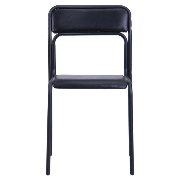 Стілець Аскона чорний ПВХ для офісу