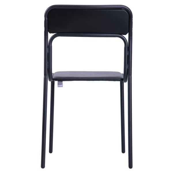 Стілець Аскона чорний ПВХ для офісу