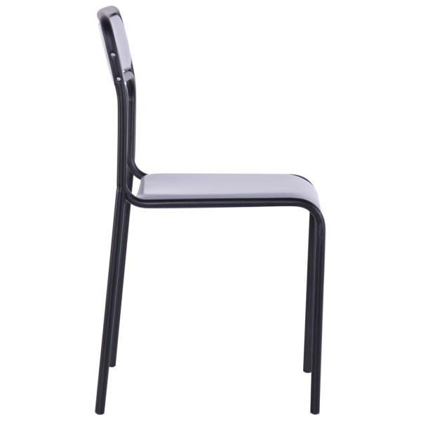 Стілець Аскона чорний ПВХ для офісу