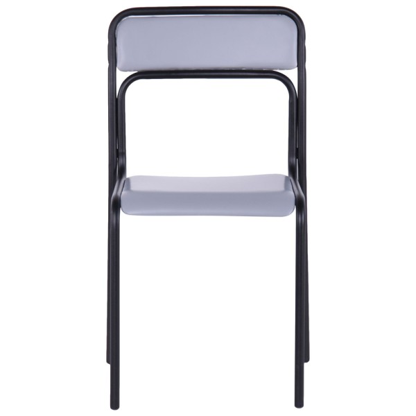 Стілець Аскона чорний ПВХ для офісу