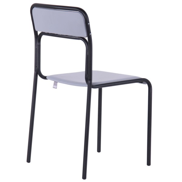 Стілець Аскона чорний ПВХ для офісу