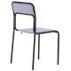 Стілець Аскона чорний ПВХ для офісу