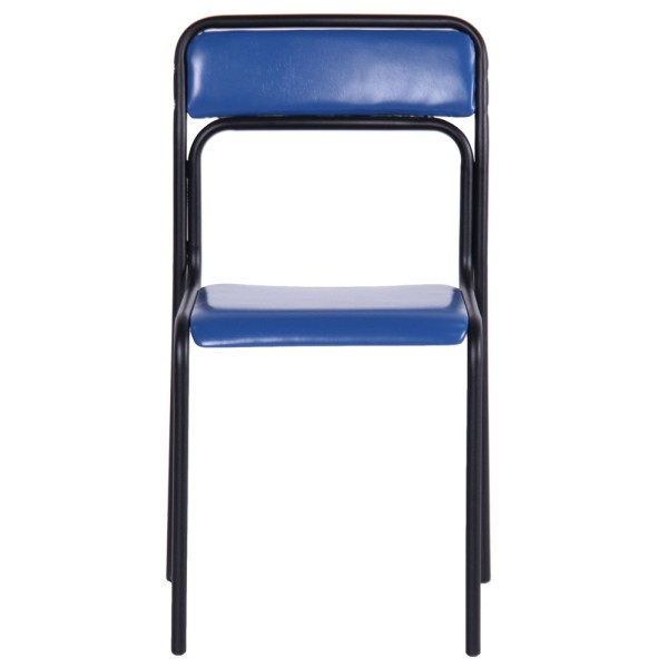 Стілець Аскона чорний ПВХ для офісу