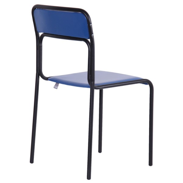 Стілець Аскона чорний ПВХ для офісу