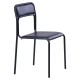 Стілець Аскона чорний Шкірзам