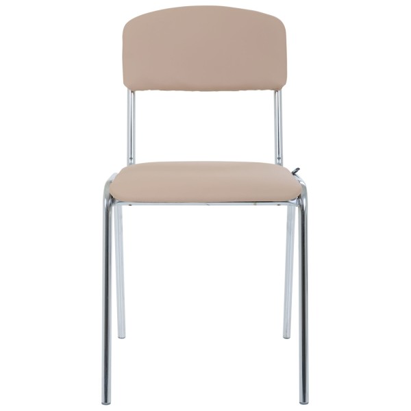 Стілець Майстер хром Шкірозамінник – Офісний стілець високої якості