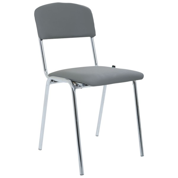 Стілець Майстер хром Шкірозамінник – Офісний стілець високої якості