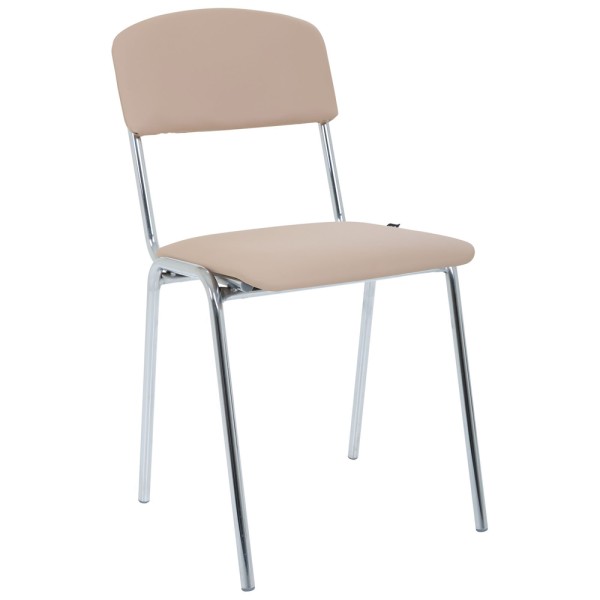 Стілець Майстер хром Шкірозамінник – Офісний стілець високої якості